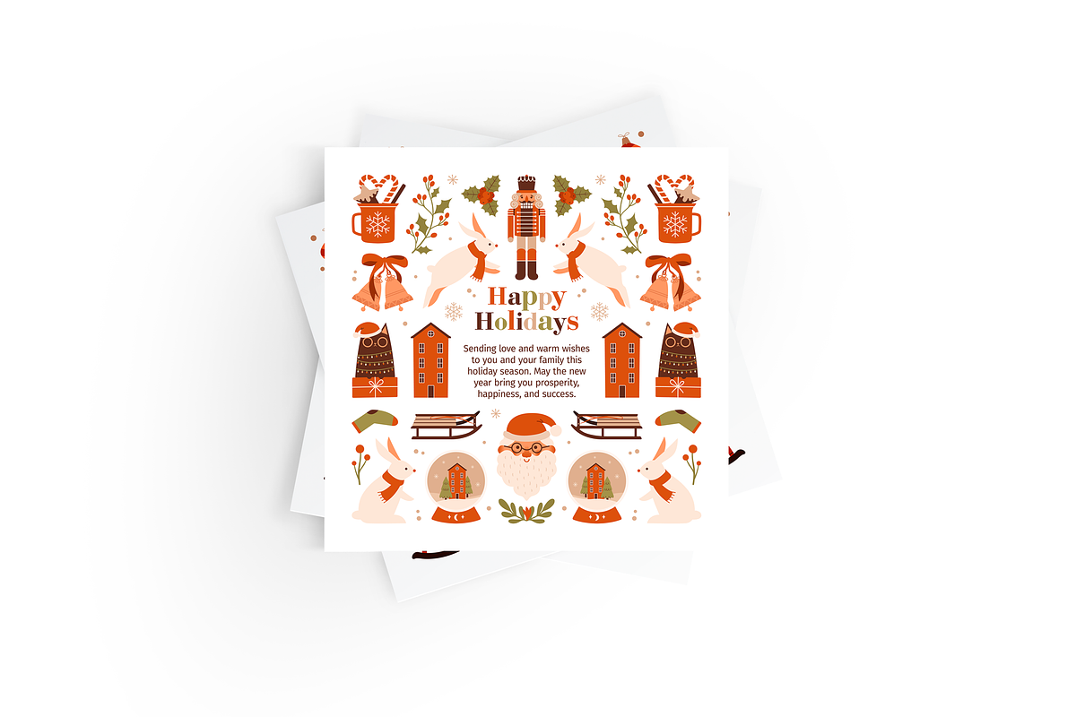 Naive Christmas. Clip arts & cards, a Seasonal Illustration by Renberrry.Store (Photo 5 of 10)