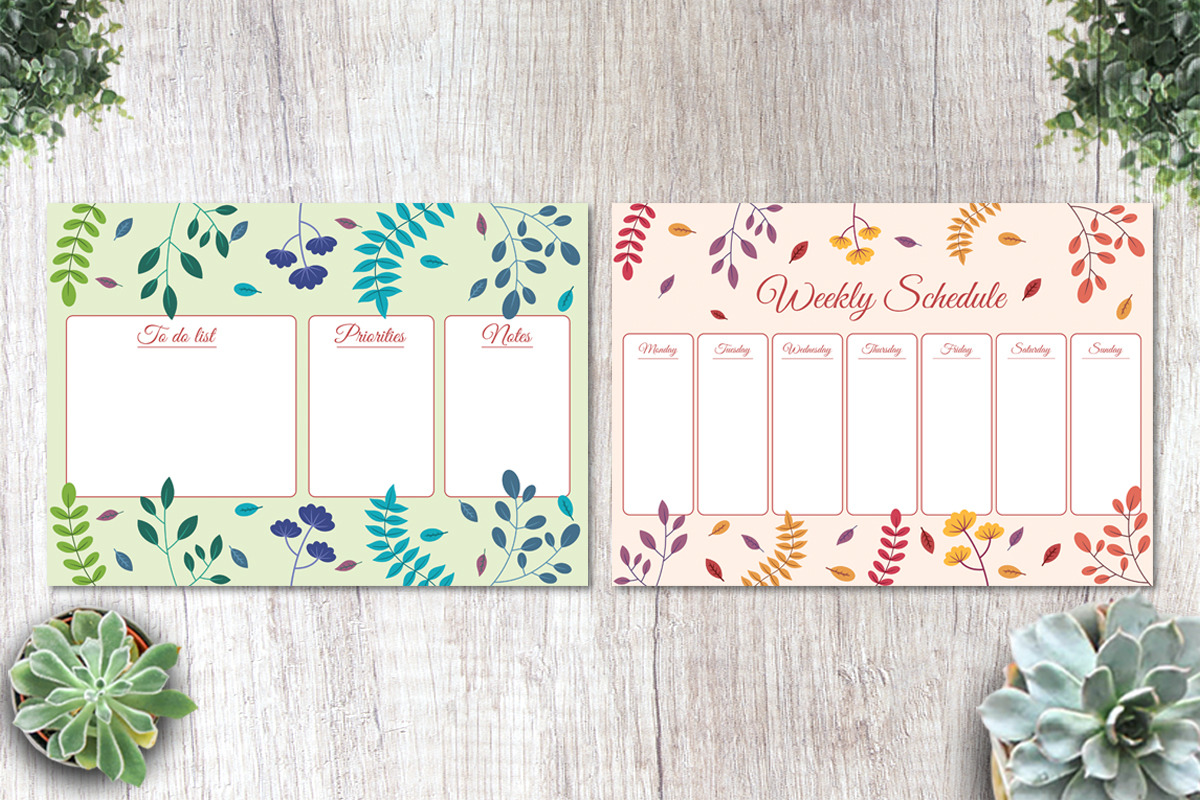 To Do List Template Floral Theme, a Stationery Template by SefriMujiRahayu (Photo 3 of 3)