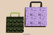 Halloween Line Art Graphics Set, a Pattern Graphic by Drafts n Doodles (Thumbnail 11 of 12)