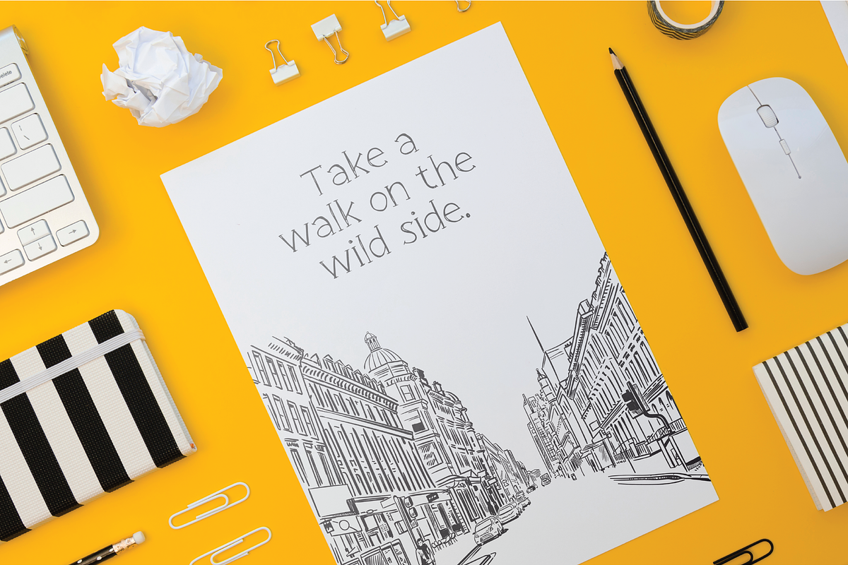 Sound Waves Sketch Font, a Serif Font by thetrendytemplate (Photo 4 of 5)