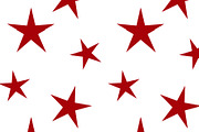 Red Stars on White Seamless Repeat, a Pattern Graphic by Sharon Schwalbe (Thumbnail 6 of 6)