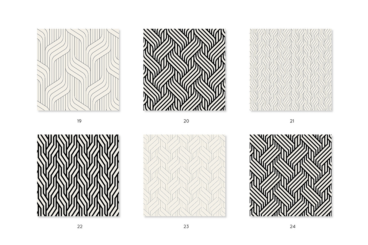Herringbone Seamless Patterns Set, a Pattern Graphic by Curly_Pat (Photo 6 of 9)