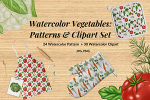 Watercolor Vegetables