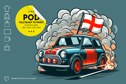A Classic Mini Cooper Print