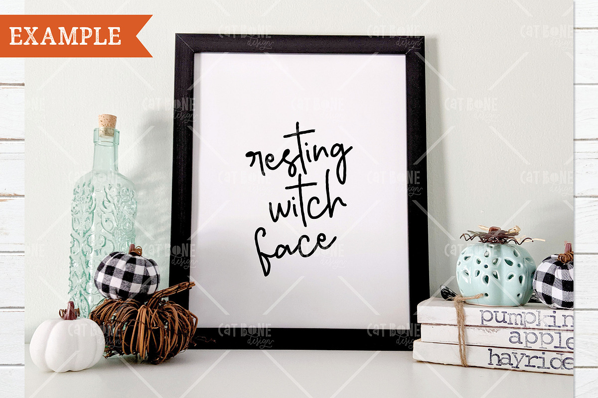 Fall Frame Mockup 5, a Household Mockup by CatBoneDesign (Photo 2 of 3)