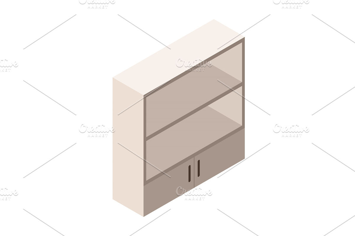 Isometric interior furniture, icon, an Object Illustration by the8monkey