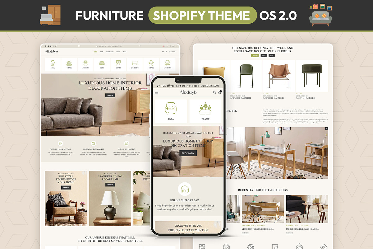 Furniture Shopify Theme, a Shopify Template by LogicGo Shopify Experts (Photo 1 of 5)