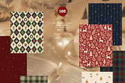 100 Elegant Christmas Backgrounds, a Background Graphic by PeDe Designs (Thumbnail 13 of 17)