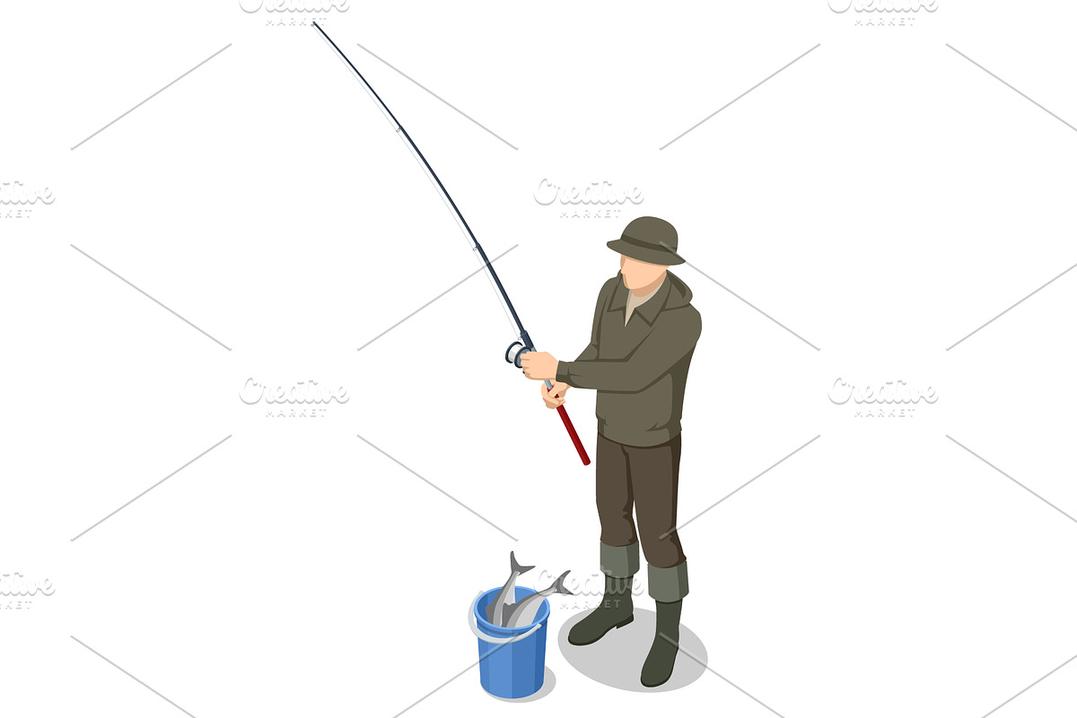 Isometric illustration of a, a Person Illustration by Golden Sikorka