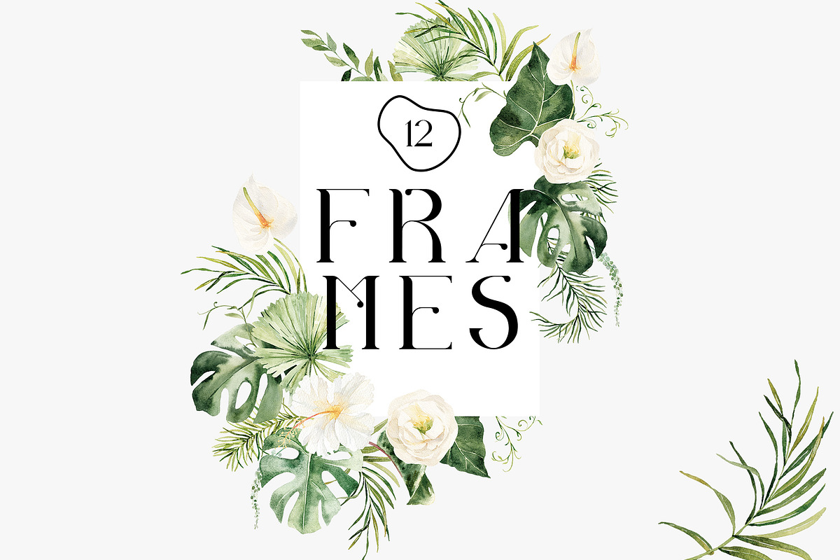 Tropical forest- watercolor greenery, a Decorative Illustration by Pamyatka Shop (Photo 9 of 13)
