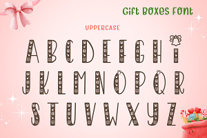 Gift Boxes - Deco Font