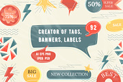 Modern Art - Retro Bundle | 6 in 1, an Object Illustration by Graphic Art (Thumbnail 5 of 18)