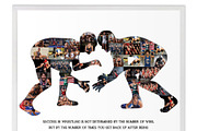 Male Wrestler Fighting collage, a Templates & Theme by AIW SOLUTIONS (Thumbnail 4 of 4)