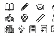 Bundle vector Education Icon Set, an Outline Icon by adenpinkstore (Thumbnail 12 of 12)