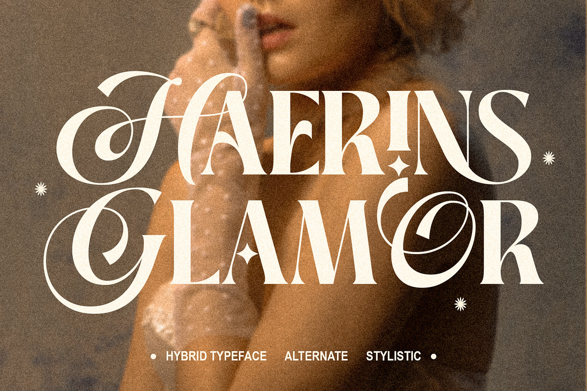 Haerins Glamor, a Serif Font by INKSUN™ (Photo 1 of 9)