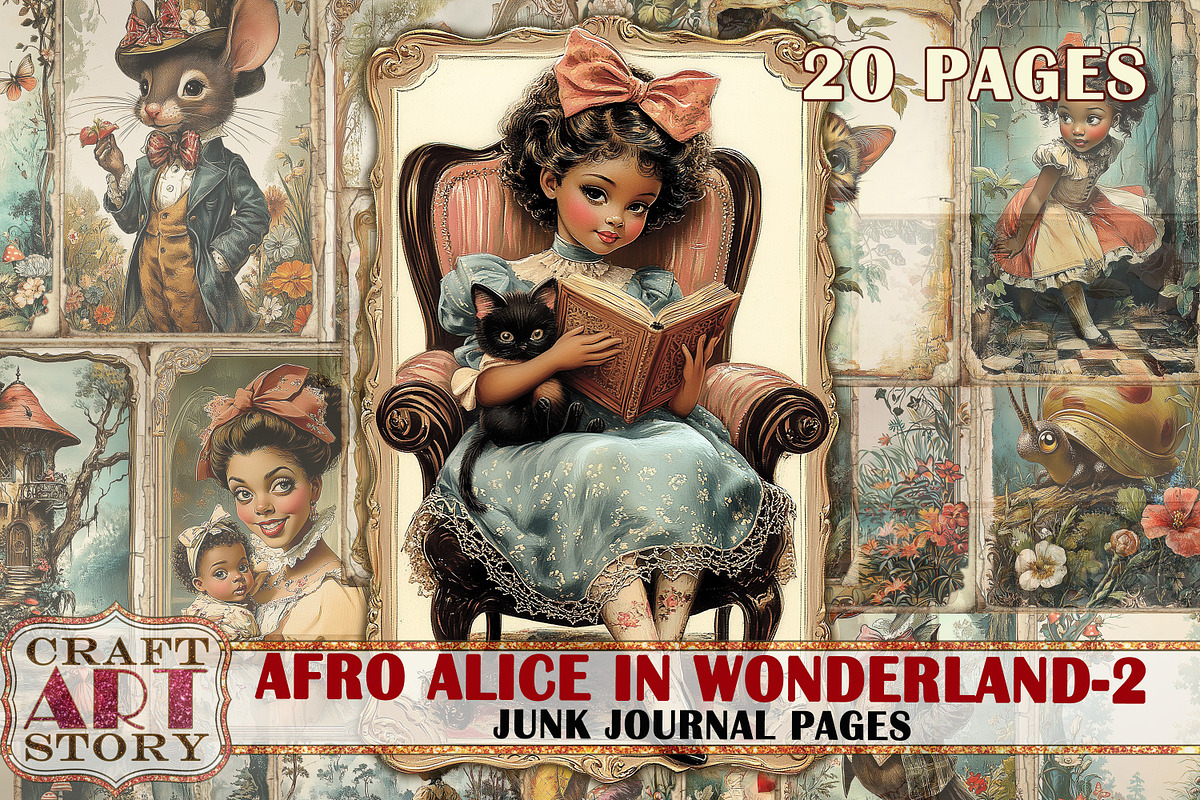 Afro Alice in Wonderland-2, an Object Illustration by CraftArtStory (Photo 1 of 5)