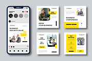 Yellow Business Social Media Layout, a Social Media Template by MightyDesign (Thumbnail 2 of 8)
