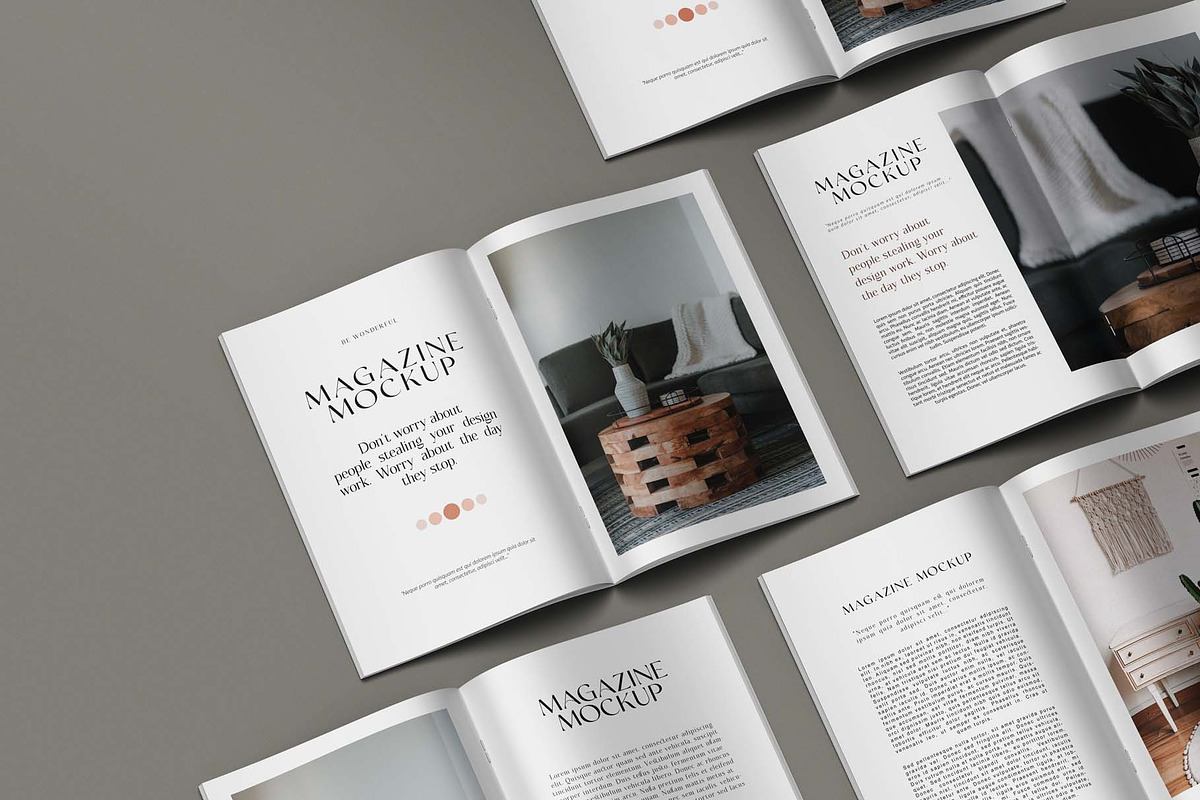 Magazine - A4 Brochure Mockups, a Books & Magazine Mockup by graphiccrew (Photo 14 of 15)