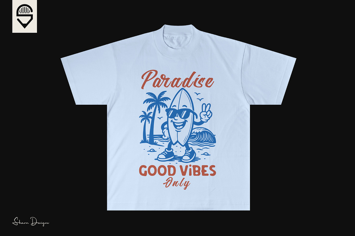 Surfboard character summer vacation, a Graphic by shaondesigns (Photo 3 of 4)