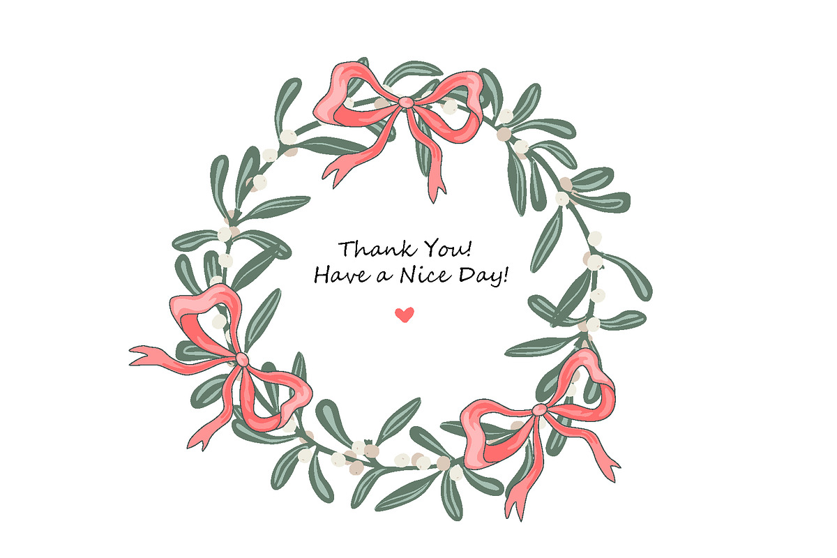 Mistletoe geese wreath set, an Object Illustration by Toltemara (Photo 3 of 3)