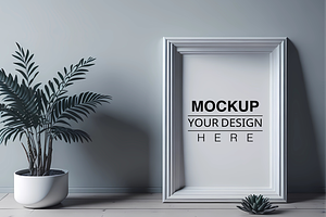 Boho Frame Mockup, a Print Template by Ali's Designs