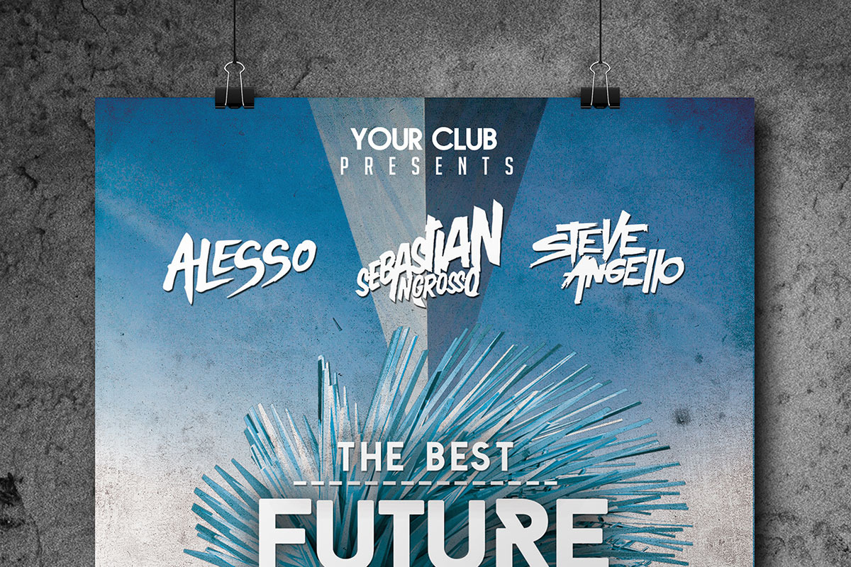 Futuristic Flyer Party Festival PSD, a Flyer Template by Graphicfy Templates (Photo 4 of 4)