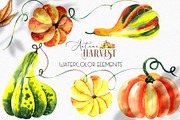 Watercolor Autumn Harvest, an Object Graphic by Ana-Sakuta (Thumbnail 15 of 17)