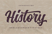 History Font Trio, a Script Font by Deeezy (Thumbnail 5 of 10)