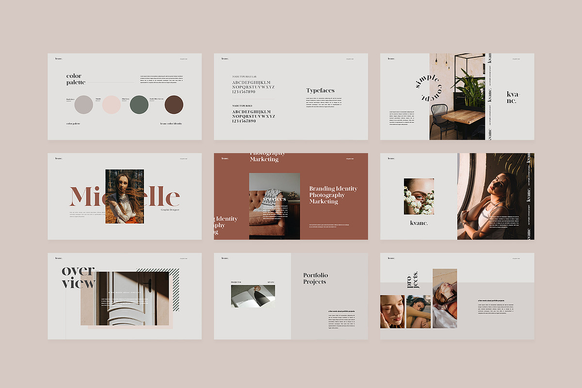 KVANC - Powerpoint Brand Guideline, a Presentation Template by notgreystudio (Photo 9 of 13)