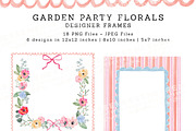 Garden Party Florals PNG Design Kit, a Decorative Illustration by Essem Creatives (Thumbnail 4 of 11)