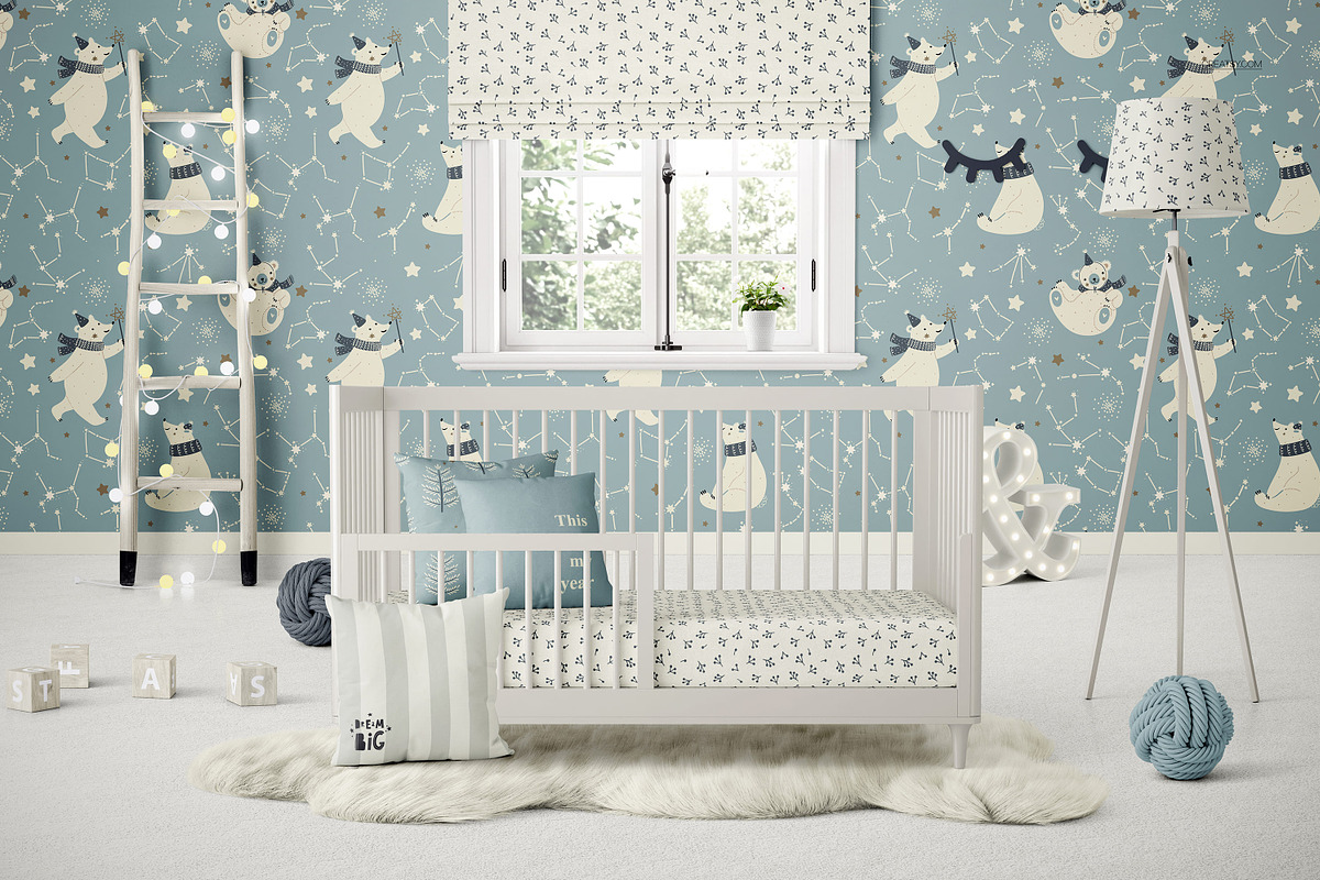 Baby Crib Nursery Mockup Collection, a Household Mockup by creatsy5 (Photo 14 of 22)