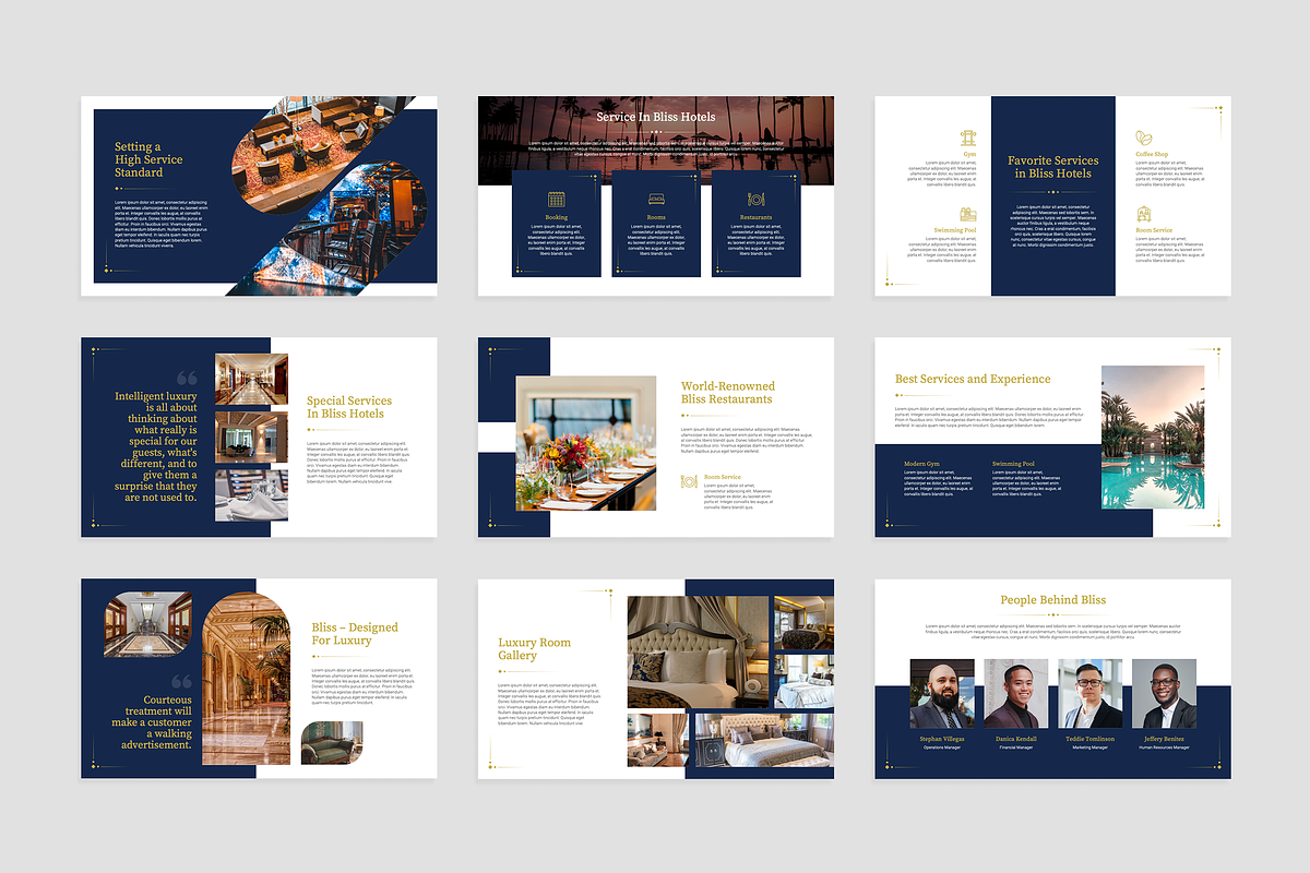 Hotel and Accommodation Google Slide, a Presentation Template by Flat Icons (Photo 3 of 4)