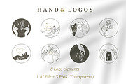 Hand logo element 1#, a Branding & Logo Template by Piixypeach (Thumbnail 1 of 5)