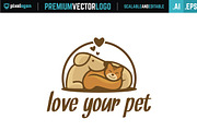 Love Pet Logo, a Branding & Logo Template by pixelogan (Thumbnail 1 of 2)