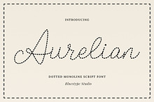 Aurelian - Dotted Script Font