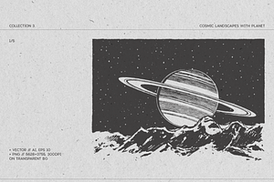 Space Landscapes. Cosmos, Zodiac