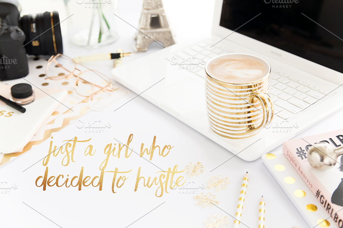 Pale Pink & Gold Feminine Desktops, a Business Photo by OhTilly (Photo 3 of 4)