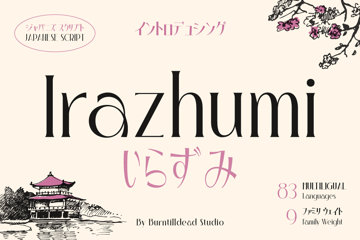 Irazhumi, a Serif Font by Burntilldead (Photo 1 of 16)
