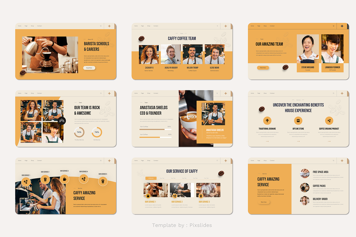 Coffee Shop & Cafe Keynote, a Presentation Template by Pixslides (Photo 3 of 6)