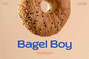 Bagel Boy | Sans Serif Display Font