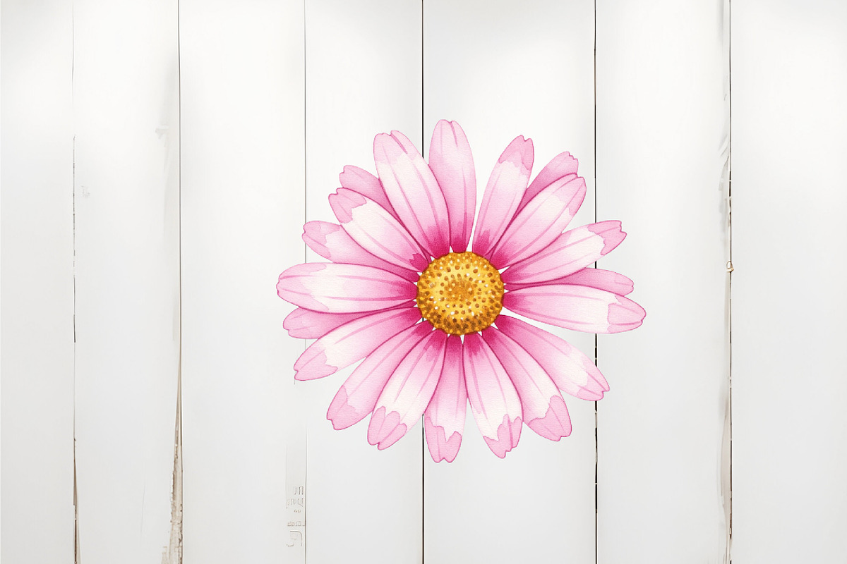 Abstract Pink Flower, an Illustration by Watercolor design (Photo 4 of 6)