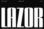 GW Lazor Font Family, a Sans Serif Font by Goodwheel Studio (Thumbnail 1 of 14)