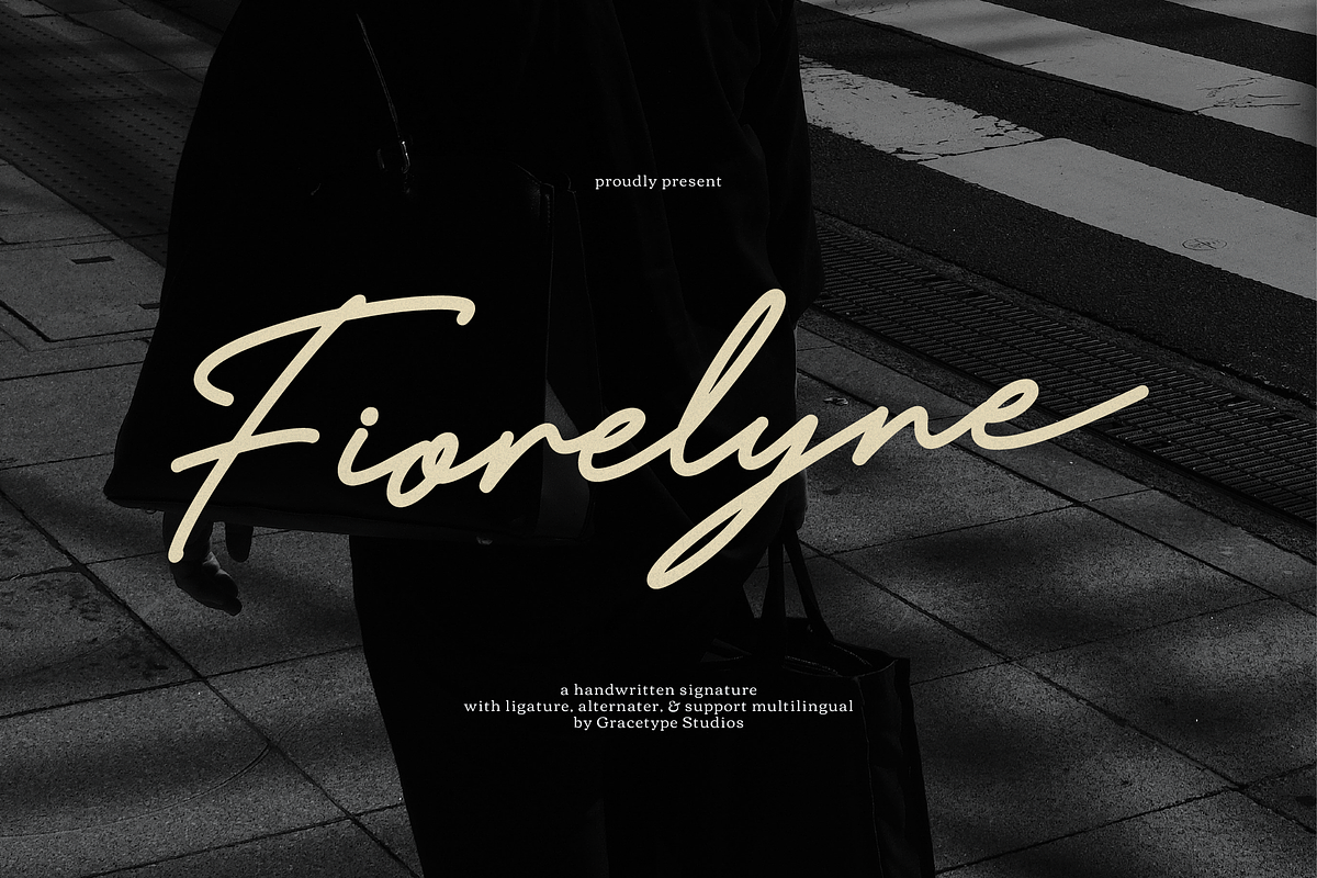 Fiorelyne | Handwritten Signature, a Handwritten Font by gracetype_studio (Photo 1 of 12)