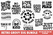 Motivational Positive Groovy Bundle, an Object Graphic by FiveStarCrafting (Thumbnail 1 of 12)