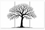 Multi-Panel Tree Silhouette Laser Cu, an Object Graphic by BIPLOB EXPERT (Thumbnail 4 of 11)