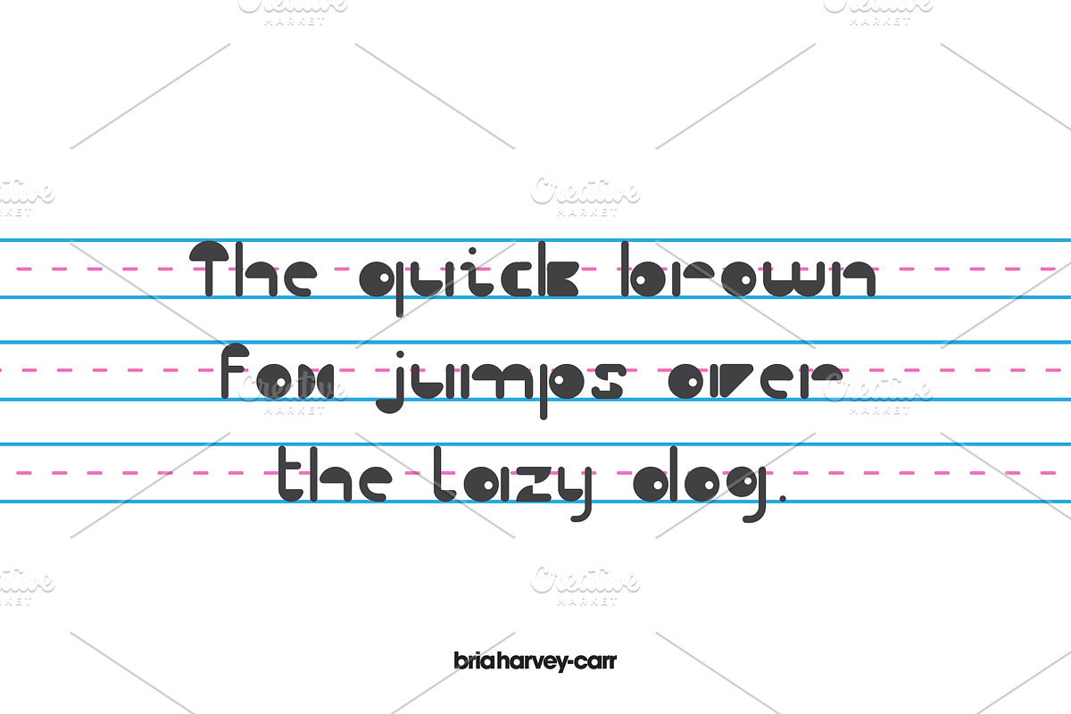 Earlychild Display, a Sans Serif Font by briahcdesign (Photo 3 of 6)