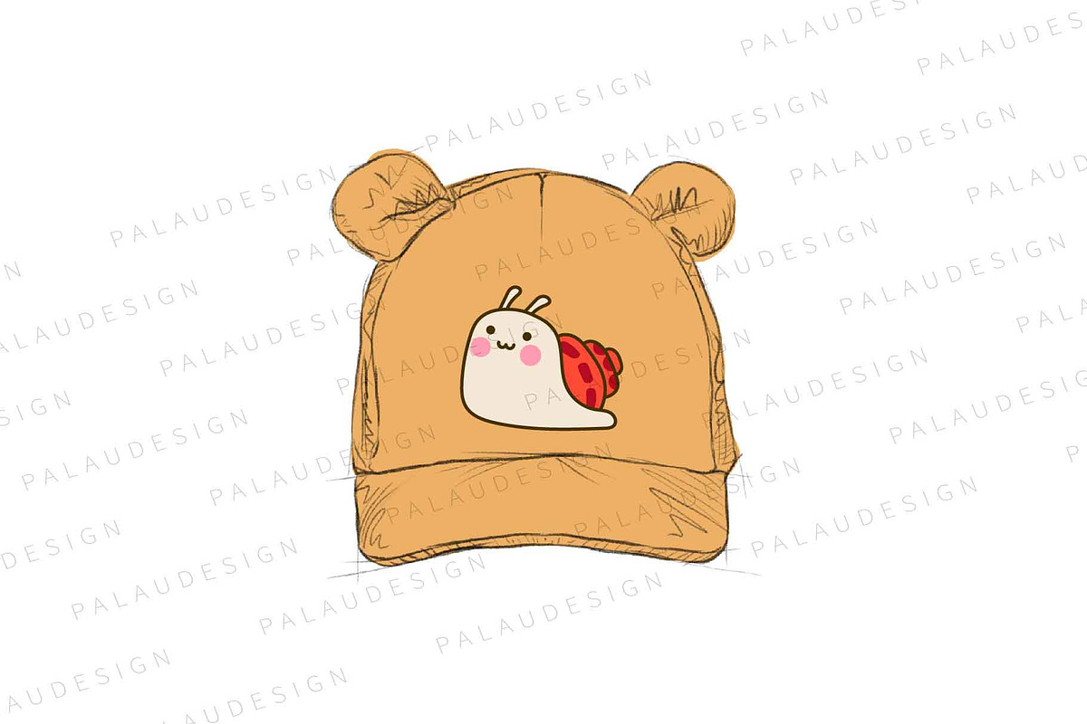 Cute Kawaii Snails, an Animal Illustration by Palau (Photo 6 of 12)