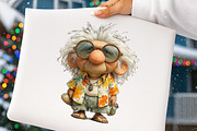 Funny Summer Beach Grandpa Clipart, an Illustration by Digital Artistic99 (Thumbnail 5 of 11)