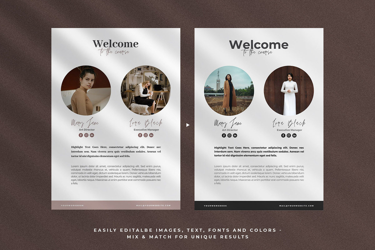 eCourse & Webinar Workbook Templates, a Magazine Template by AndrewPixel (Photo 6 of 12)
