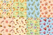 Fall Watercolor Digital Papers, a Pattern Graphic by PlumPlumGraphics (Thumbnail 2 of 3)